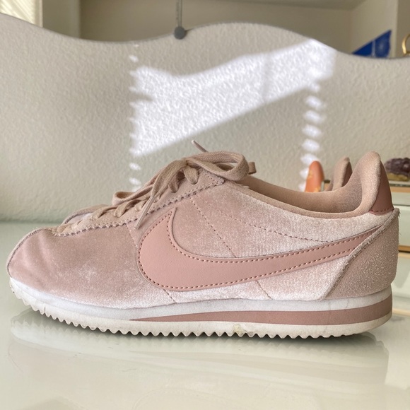 Nike Shoes - Baby Pink Velvet Cortez